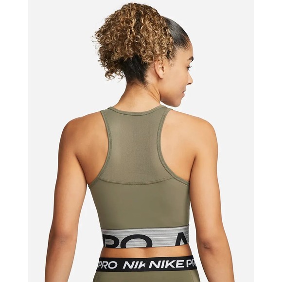 Nike Women's Pro Dri-FIT Women's Cropped Graphic Training Top Size S NEW - Picture 2 of 8